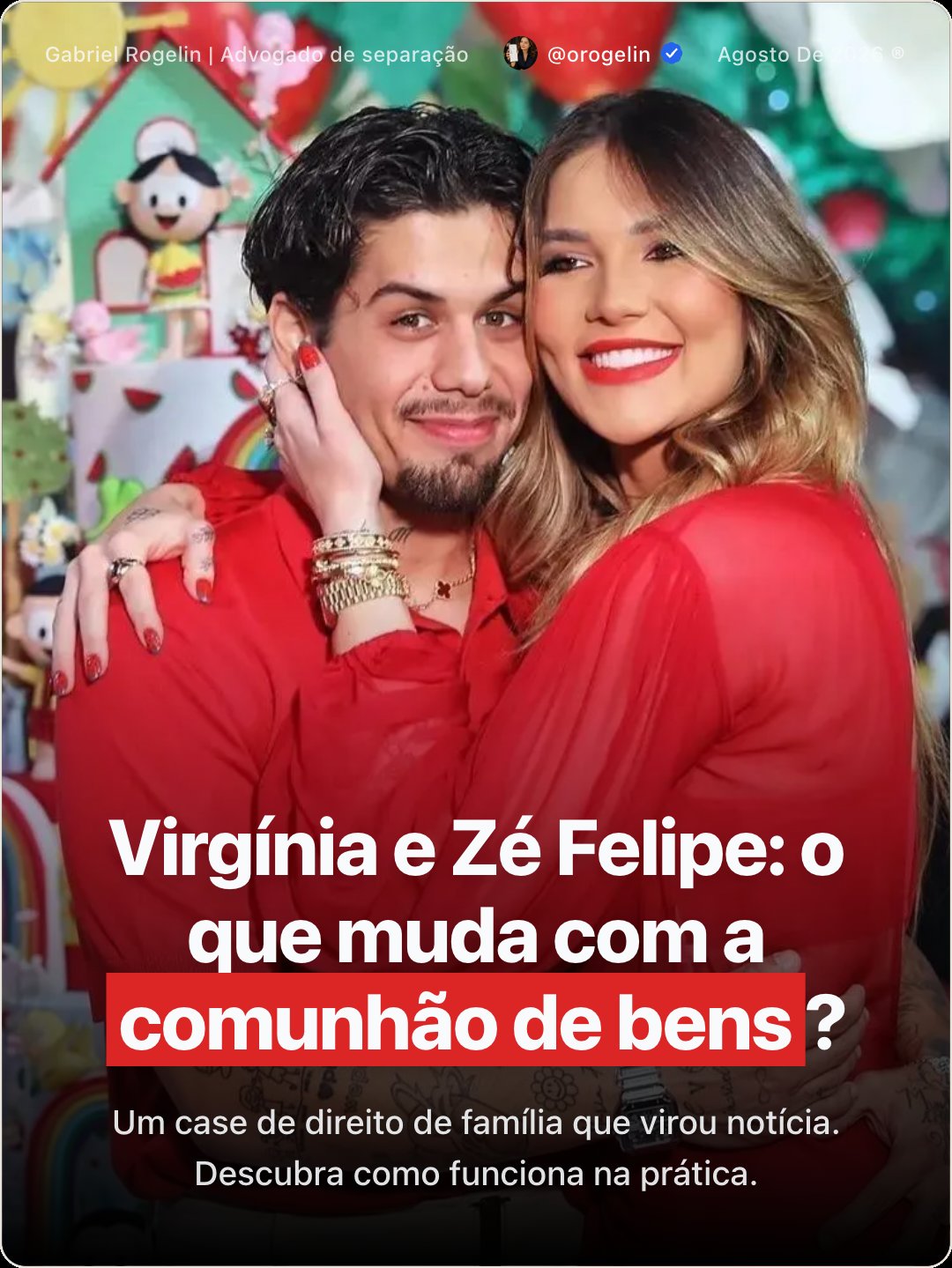 Exemplo de carrossel jurídico gerado pelo Posta Direito